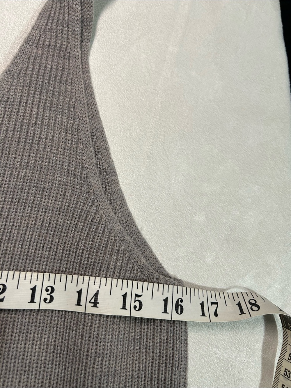 Kit and Ace Merino Wool Wrap Front Knit Tank Top Taupe S - Picture 8 of 13